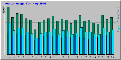 Hourly usage for May 2026
